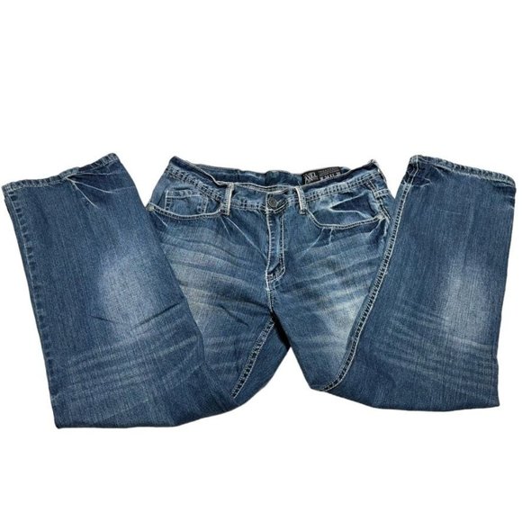 Axel Jeans Relaxed Straight Jeans Blue Size 34 x 30 - Picture 1 of 9